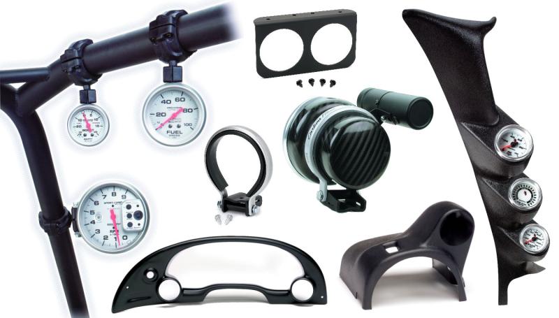 Autometer 99-03 Ford Super Duty Dual Cluster Bezel - Black