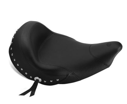 Mustang Motorcycle Mustang 14-21 Indian Chieftain, Chief, Dark Horse, Vintage Standard Tour Solo Seat w/Studs - Black