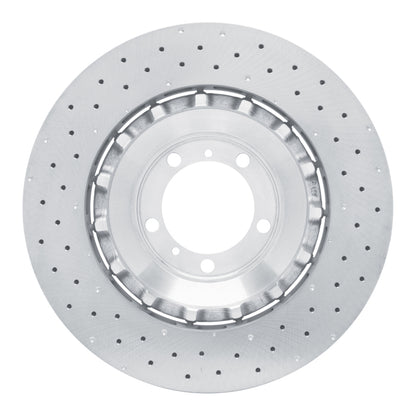 DFC 10-11 Porsche 911 Left Front Drilled Hi-Carbon Alloy Geomet Coated Rotor