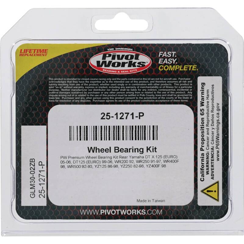 Pivot Works Premium Wheel Bearing