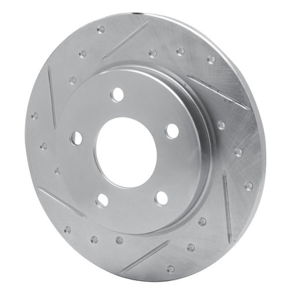 R1 Concepts R1 88-92 Dodge Monaco Rear Left Drilled & Slotted Silver Brake Rotor