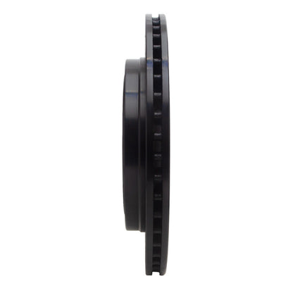 R1 Concepts R1 08-19 Cadillac CTS Rear Left Drilled & Slotted Black Brake Rotor