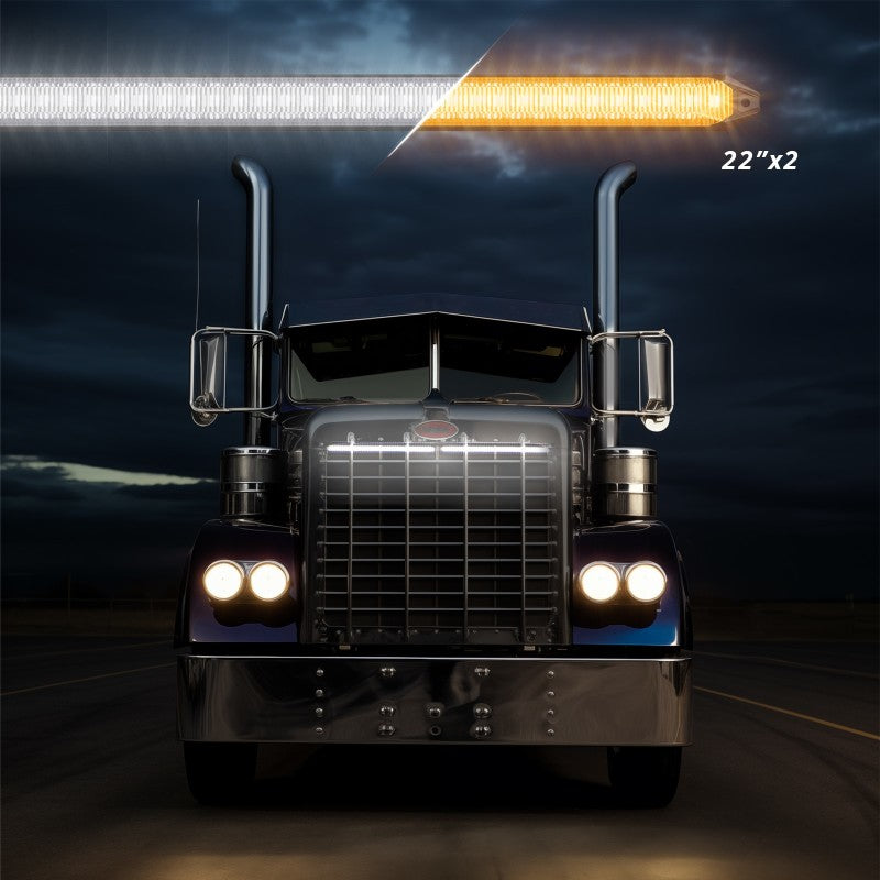 XKGLOW XK Glow 22In Switchback Grill Lights with Start-up Animation & Sequential Turn Signals