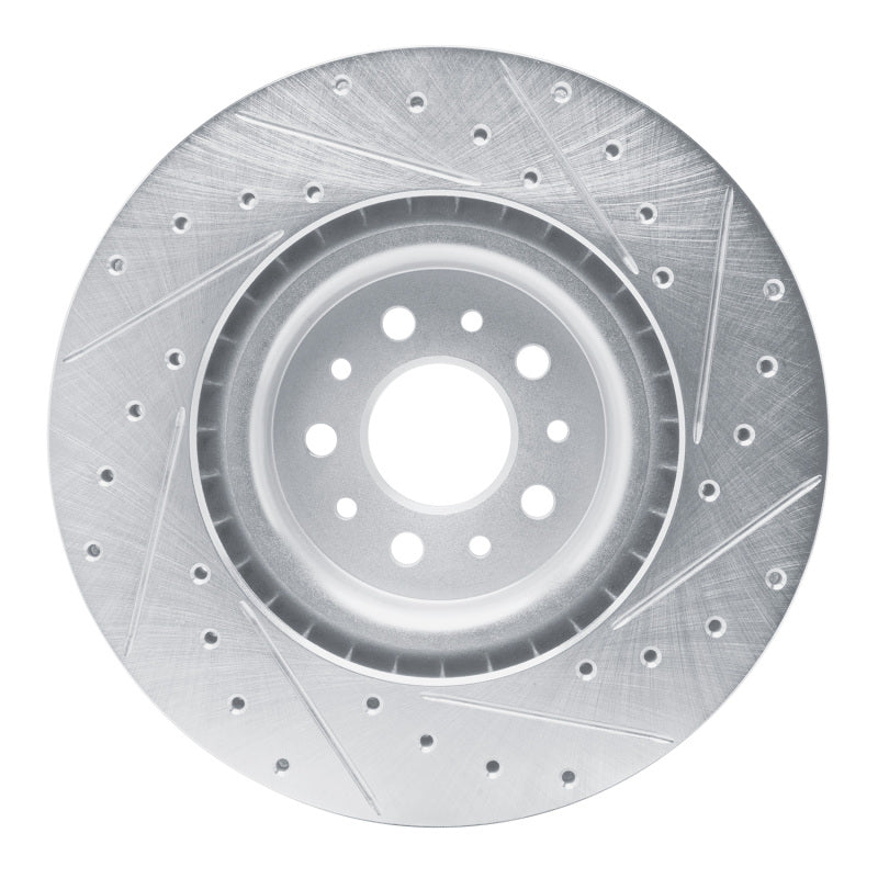 R1 Concepts R1 15-22 Ram Promaster City Front Left Drilled & Slotted Silver Brake Rotor