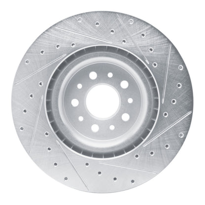 R1 Concepts R1 15-22 Ram Promaster City Front Left Drilled & Slotted Silver Brake Rotor