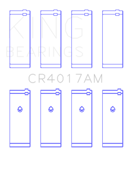 King Engine Bearings Opel 1.8/2.0 X18/20Xe (Size +0.75mm) Connecting Rod Bearing Set