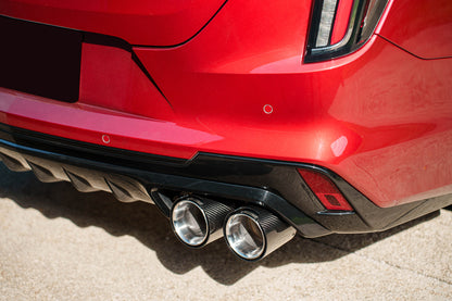 CORSA Performance Corsa 22-25 Cadillac CT4 V Blackwing 3in Active Valve Axle-Back - 4.5in Carbon Fiber Polished Tip
