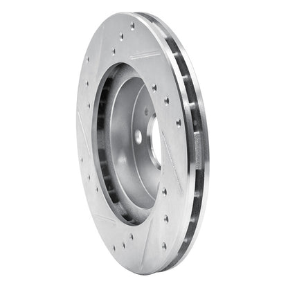 R1 Concepts R1 87-92 Geo Prizm Front Right Drilled & Slotted Silver Brake Rotor