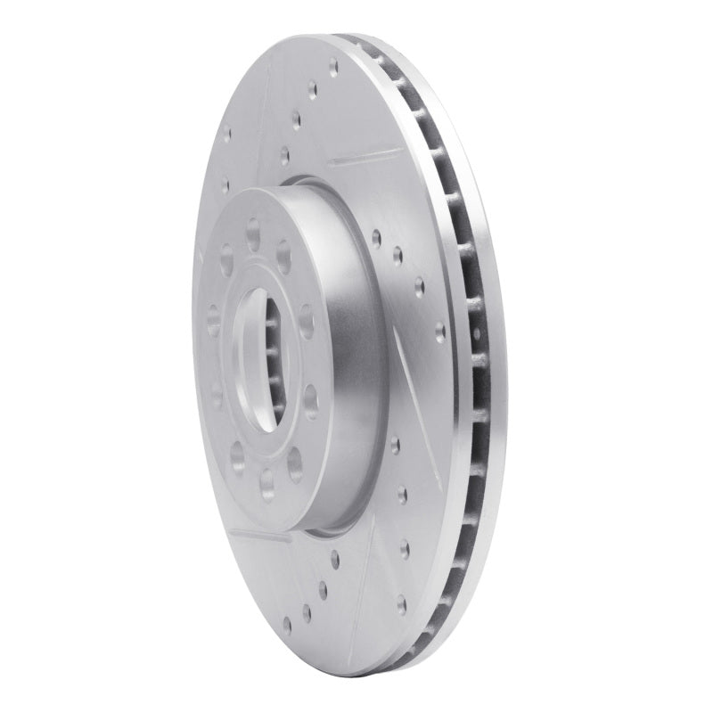 R1 Concepts R1 05-25 Audi A3 (Mexico) Front Left Drilled & Slotted Silver Brake Rotor