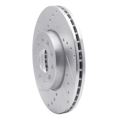 R1 Concepts R1 05-25 Audi A3 (Mexico) Front Left Drilled & Slotted Silver Brake Rotor