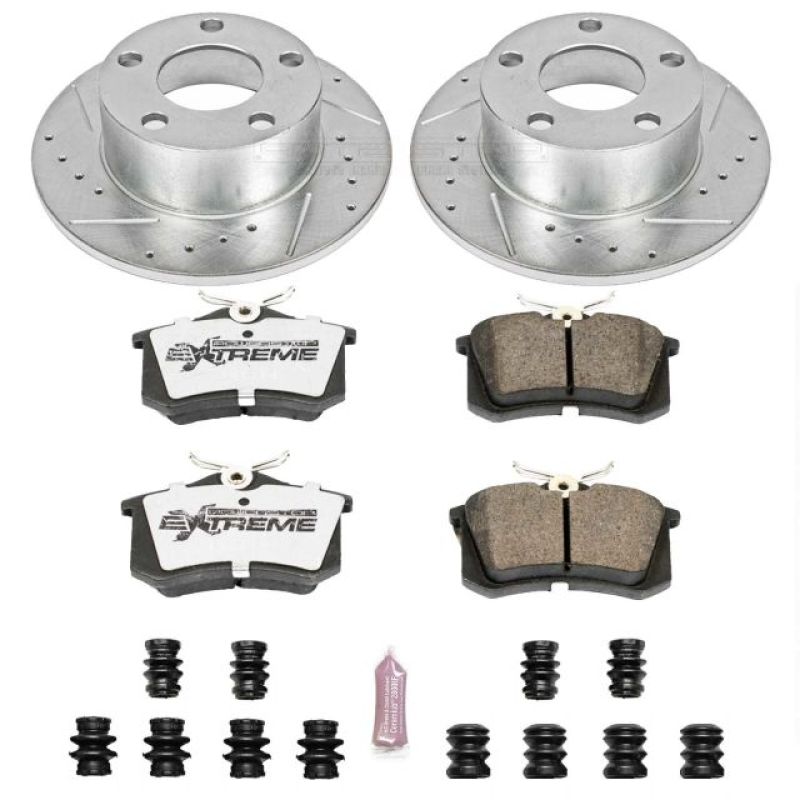 PowerStop Power Stop 98-04 Audi A6 Rear Z26 Street Warrior Brake Kit