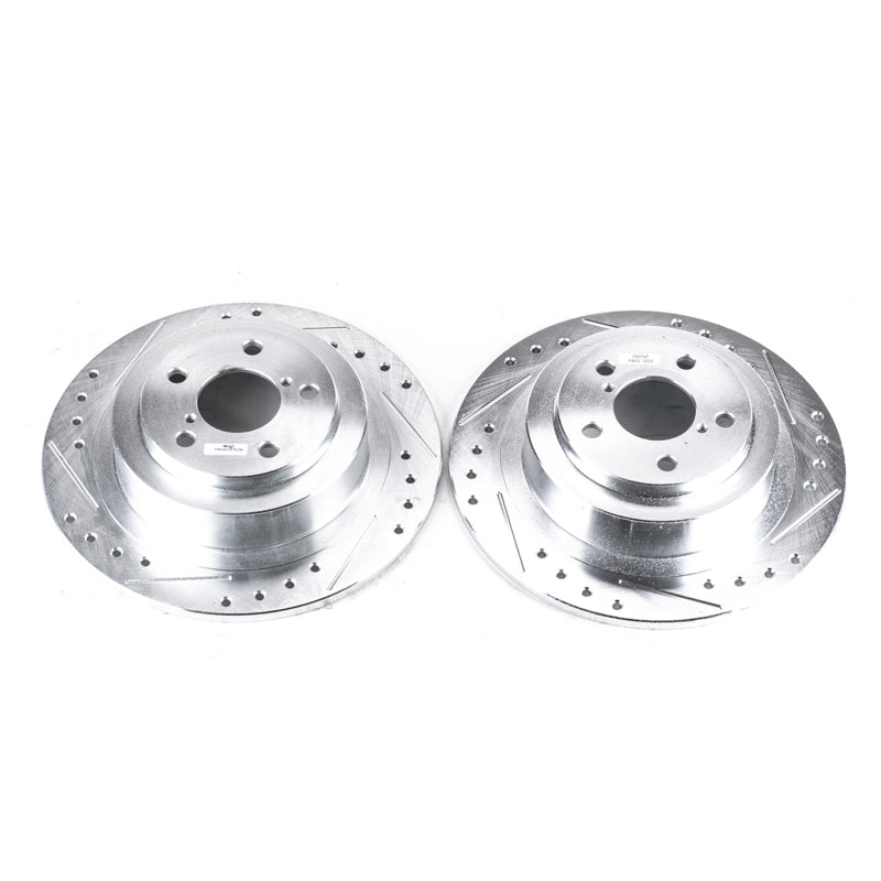 PowerStop Power Stop 03-06 Subaru Baja Rear Evolution Drilled & Slotted Rotors - Pair