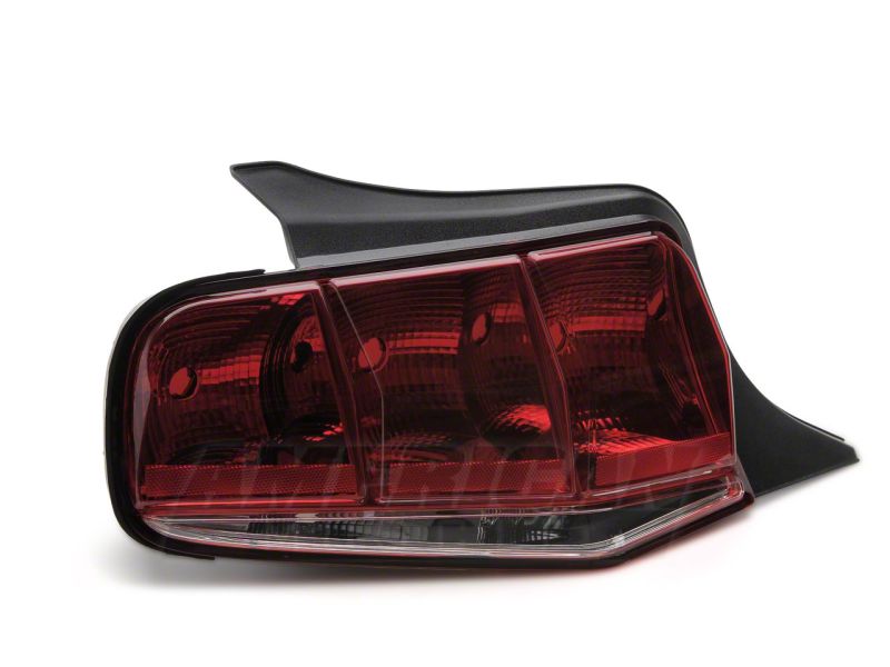 Raxiom 10-12 Ford Mustang Aero Tail Lights- Black Housing (Smoked Lens)