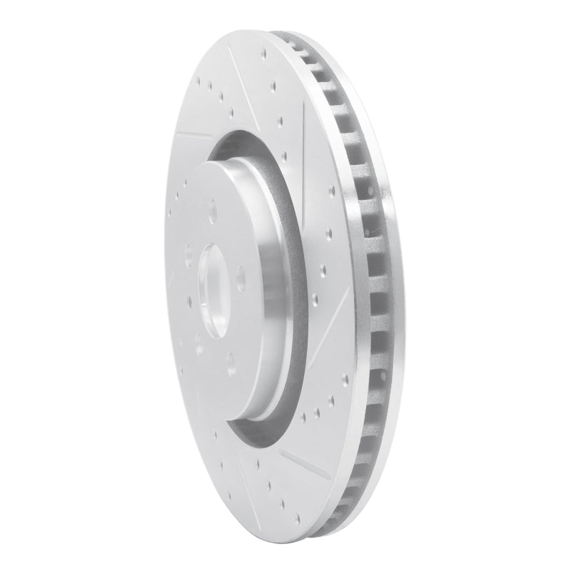 R1 Concepts R1 15-21 Ford Fusion Front Right Drilled & Slotted Silver Brake Rotor