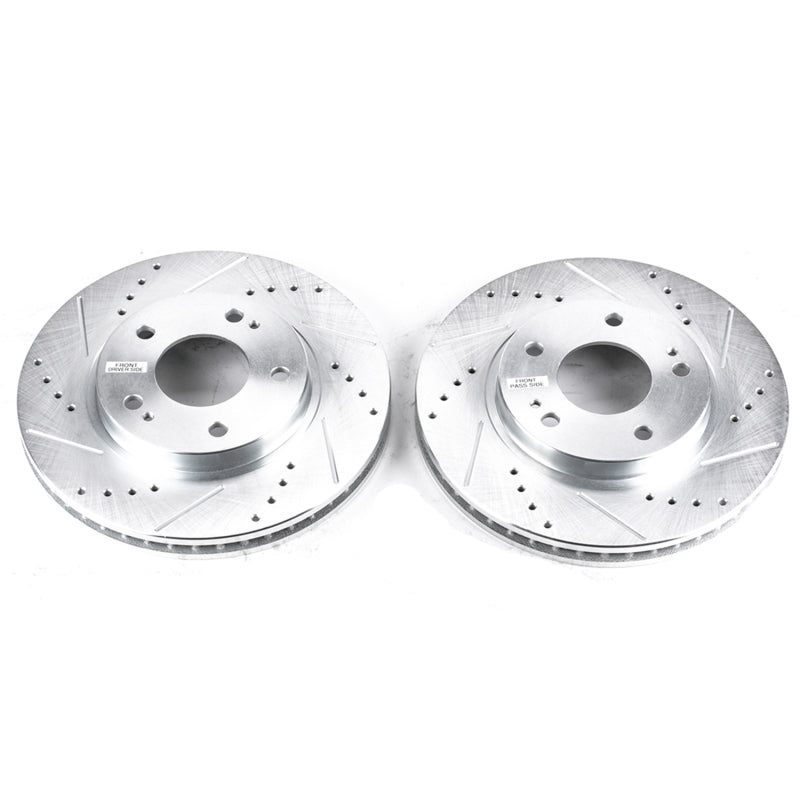 PowerStop Power Stop 01-05 Chrysler Sebring Front Evolution Drilled & Slotted Rotors - Pair