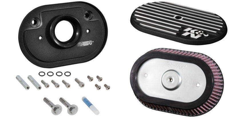K&N Engineering K&N Street Metal Intake System 2017 Harley-Davidson Shaker Black H/D Touring Models