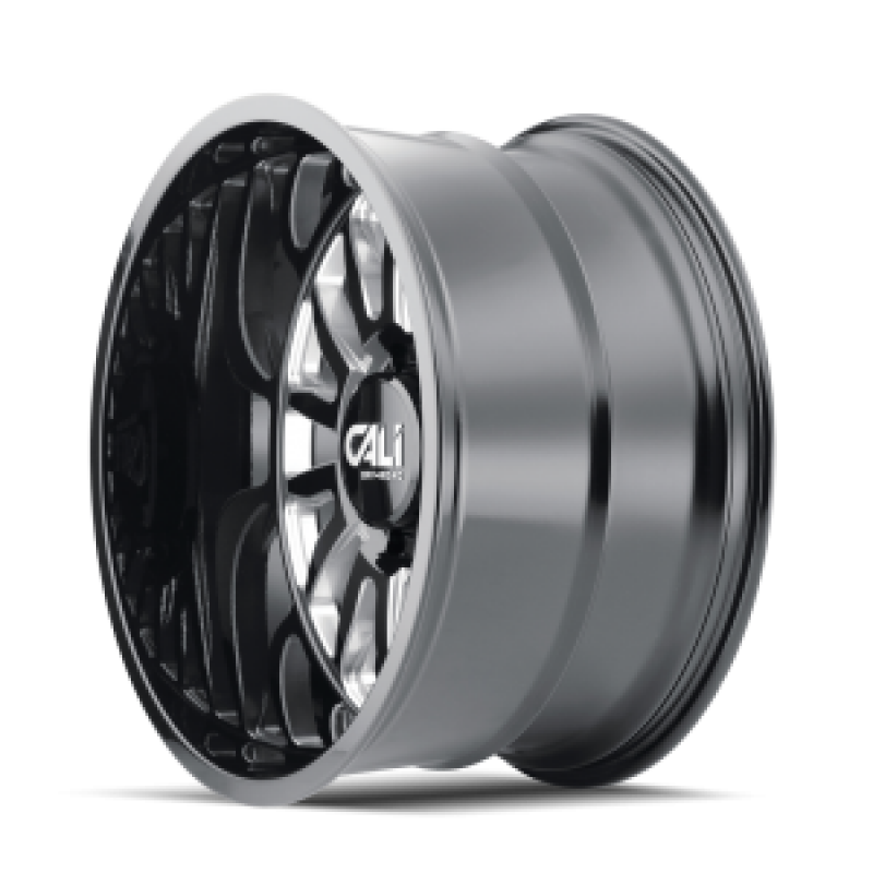 Cali Off-Road 9110 Summit 20x9 / 8x180 BP / 0mm Offset / 124.1mm Hub Gloss Black Milled Wheel