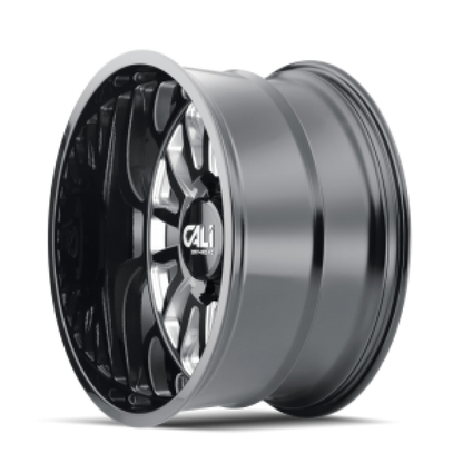 Cali Off-Road 9110 Summit 20x9 / 8x180 BP / 0mm Offset / 124.1mm Hub Gloss Black Milled Wheel