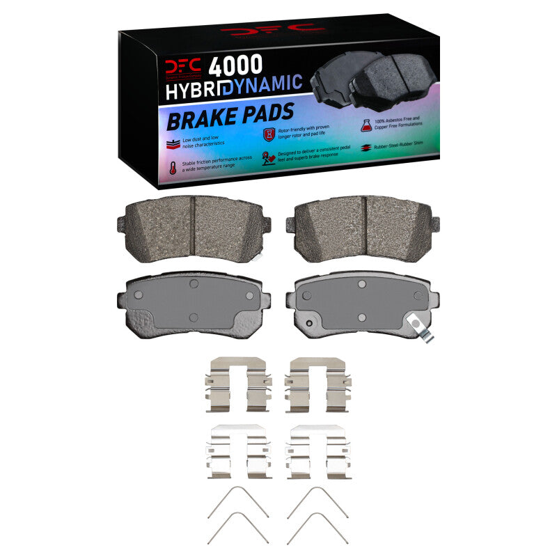 DFC 16-20 Hyundai Sonata Rear 4000 HybriDynamic Brake Pads and Hardware Kit