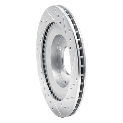 R1 Concepts R1 93-95 Mazda RX-7 Rear Left Drilled & Slotted Silver Brake Rotor