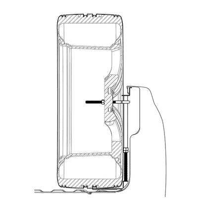 Titan Fuel Tanks Universal Spare Tire Buddy Mounting System