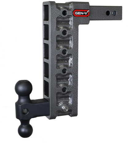 GEN-Y Hitch Gen-Y Mega Duty 2in Shank 12.5in Drop 10K Hitch w/Dual-Ball (Use w/Stabilizer Kit GH-0100)