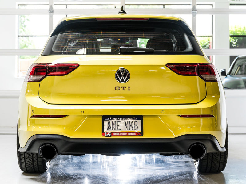 AWE Tuning 2022 VW GTI MK8 Track Edition Exhaust - Diamond Black Tips