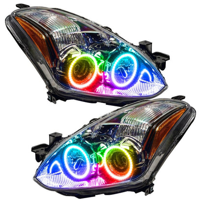ORACLE Lighting Oracle Nissan Altima Coupe 10-12 Halo Kit - ColorSHIFT w/o Controller