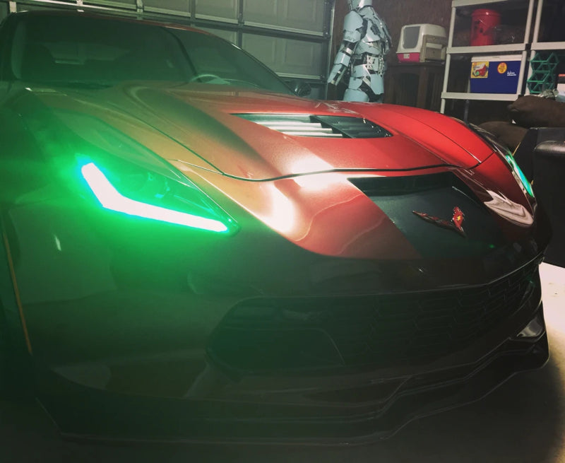 ORACLE Lighting Oracle 14-19 Chevy Corvette C7 Headlight DRL Upgrade Kit - ColorSHIFT w/ 2.0 Controller