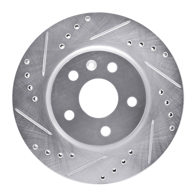 R1 Concepts R1 79-85 Volkswagen Type 2 Front Left Drilled & Slotted Silver Brake Rotor