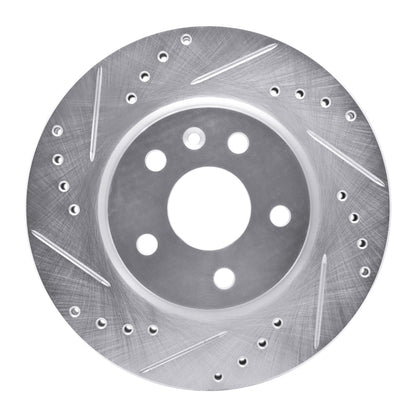 R1 Concepts R1 79-85 Volkswagen Type 2 Front Left Drilled & Slotted Silver Brake Rotor