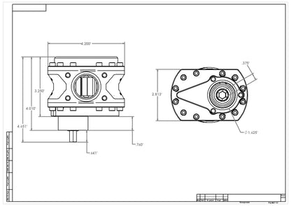 Aeromotive Spur Gear Fuel Pump - 7/16 Hex - 1.55 Gear - 32gpm