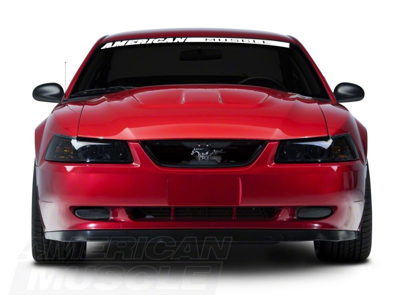 Raxiom 99-04 Ford Mustang Axial Series Projector Headlights- Black Housing (Smoked Lens)