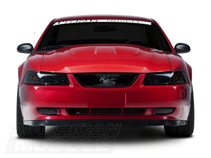 Raxiom 99-04 Ford Mustang Axial Series Projector Headlights- Black Housing (Smoked Lens)