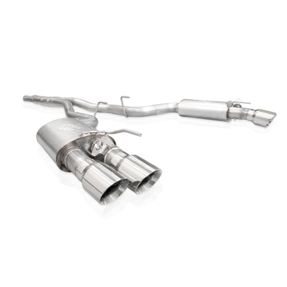 Stainless Works 2024 Mustang GT Catback Quad Tips Legend Sound X-Pipe Factory Connect Exhaust