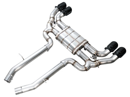 AWE Tuning 20-25 BMW X3 M/M Comp (F97) AWD SwitchPath Axle-Back Exhaust - Diamond Black Tips