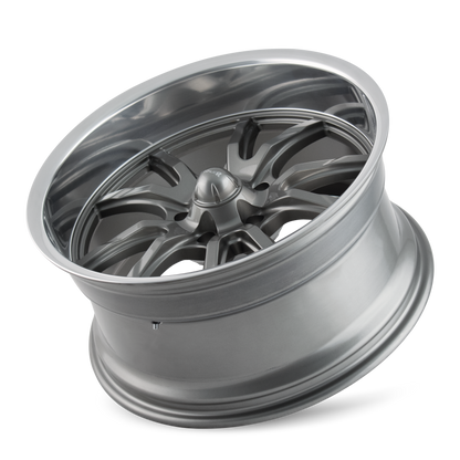 Ridler Wheels Ridler 650 17x8 / 5x120.65 BP / 0mm Offset / 83.82mm Hub Gloss Grey Polished Wheel
