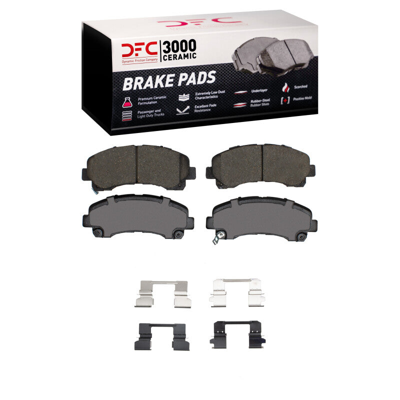 DFC 12-25 Chevrolet S10 MAX (Mexico) Front 3000 Ceramic Brake Pads and Hardware Kit