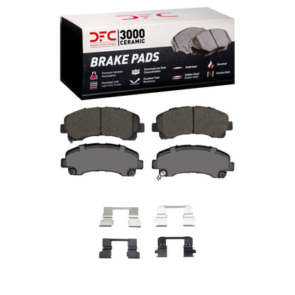 DFC 12-25 Chevrolet S10 MAX (Mexico) Front 3000 Ceramic Brake Pads and Hardware Kit