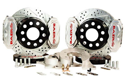 Baer Brakes GM Small Pattern 10/12 Bolt Bearing 11in SS4+ Dual Deep Stage Rear SDZ Brake Kit - Clear