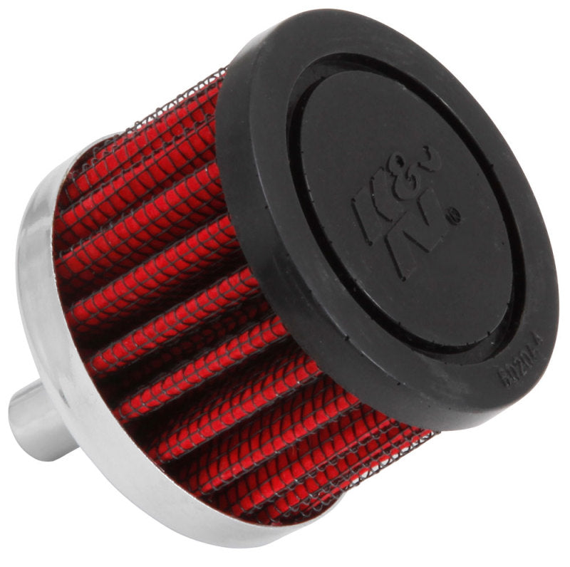 K&N Engineering K&N Steel Base Crankcase Vent Filter 0.375in Vent OD x 2in OD x 1.5in Height