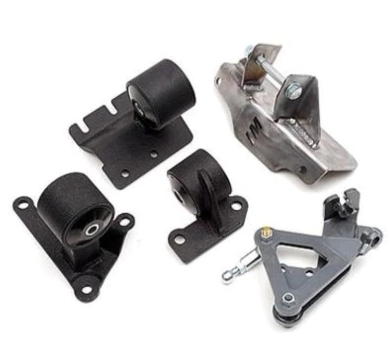 Innovative Mounts Innovative 88-91 Civic H-Series Black Steel Mounts 95A Bushings (Manual Hydro Actuator)