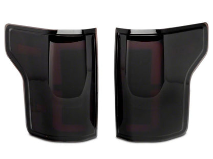 Raxiom 15-17 Ford F-150 Axial Series LED Tail Lights- Black Housing (Smoked Lens)