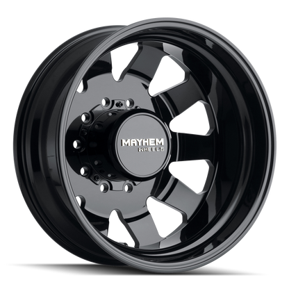 Mayhem 8181 Challenger Dually 22x8.25 / 10x225 BP / 169mm Offset / 170.1mm Hub Full Black Wheel