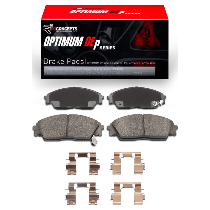 R1 Concepts R1 1988-1991 Honda CRX Front R1 Optimum OE Pads & Hardware Kit