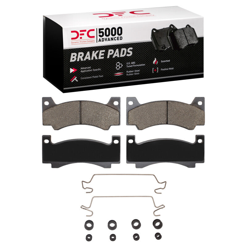 DFC 69-76 American Motors MATADOR Front 5000 Advanced Semi Metallic Brake Pads and Hardware Kit