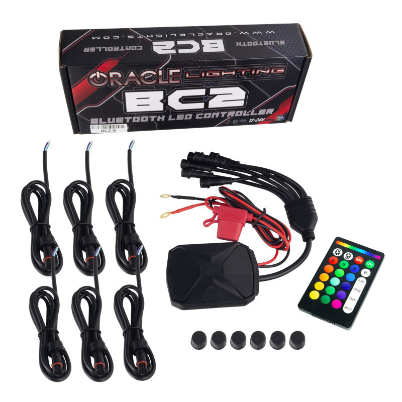 ORACLE Lighting Oracle Dodge Charger 05-10 Triple Ring Halo Kit - ColorSHIFT w/ BC1 Controller