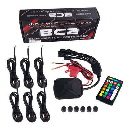 ORACLE Lighting Oracle Dodge Charger 05-10 Triple Ring Halo Kit - ColorSHIFT w/ BC1 Controller