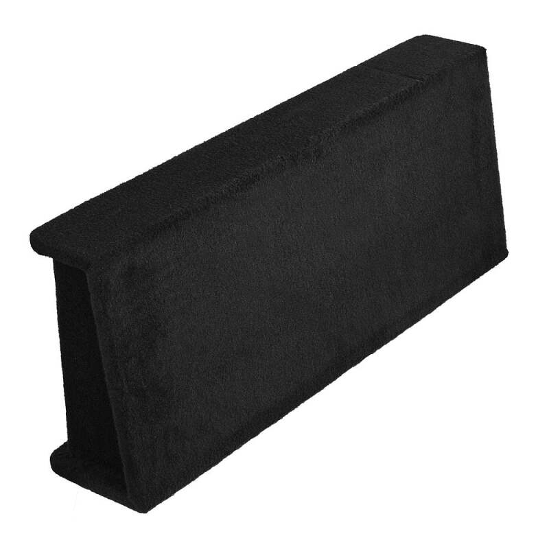 DS18 Dual 12in Shallow Subwoofer and Enclosure 700 Watts RMS Sealed Black Carpet