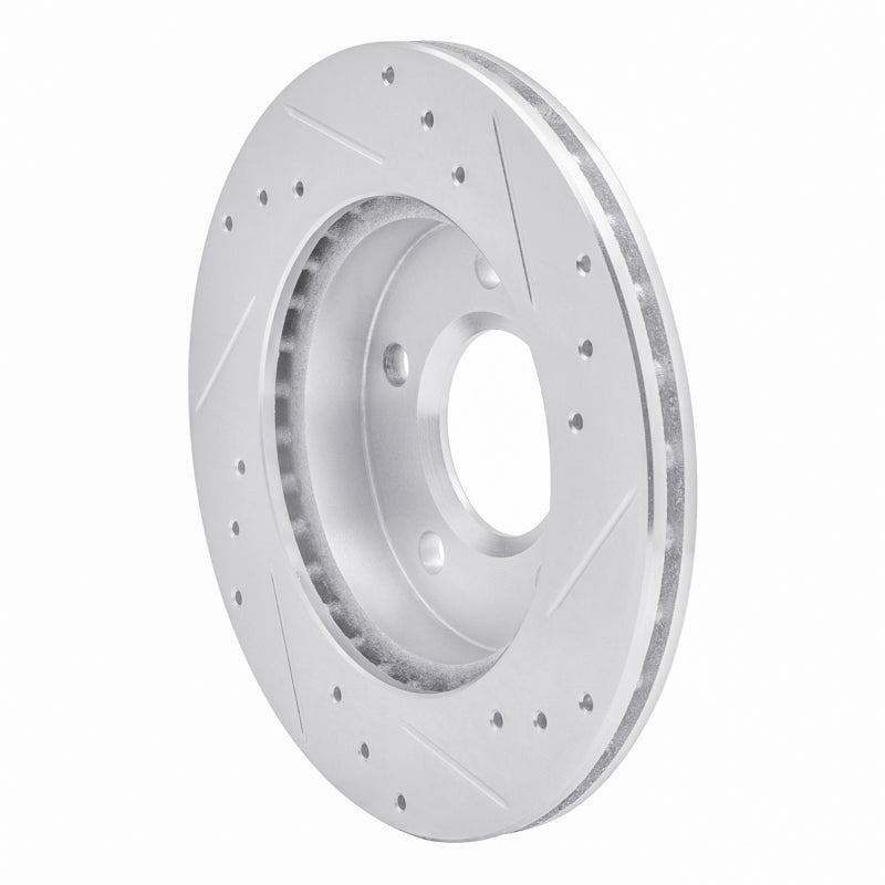 R1 Concepts R1 90-90 Pontiac 6000 Rear Left Drilled & Slotted Silver Brake Rotor